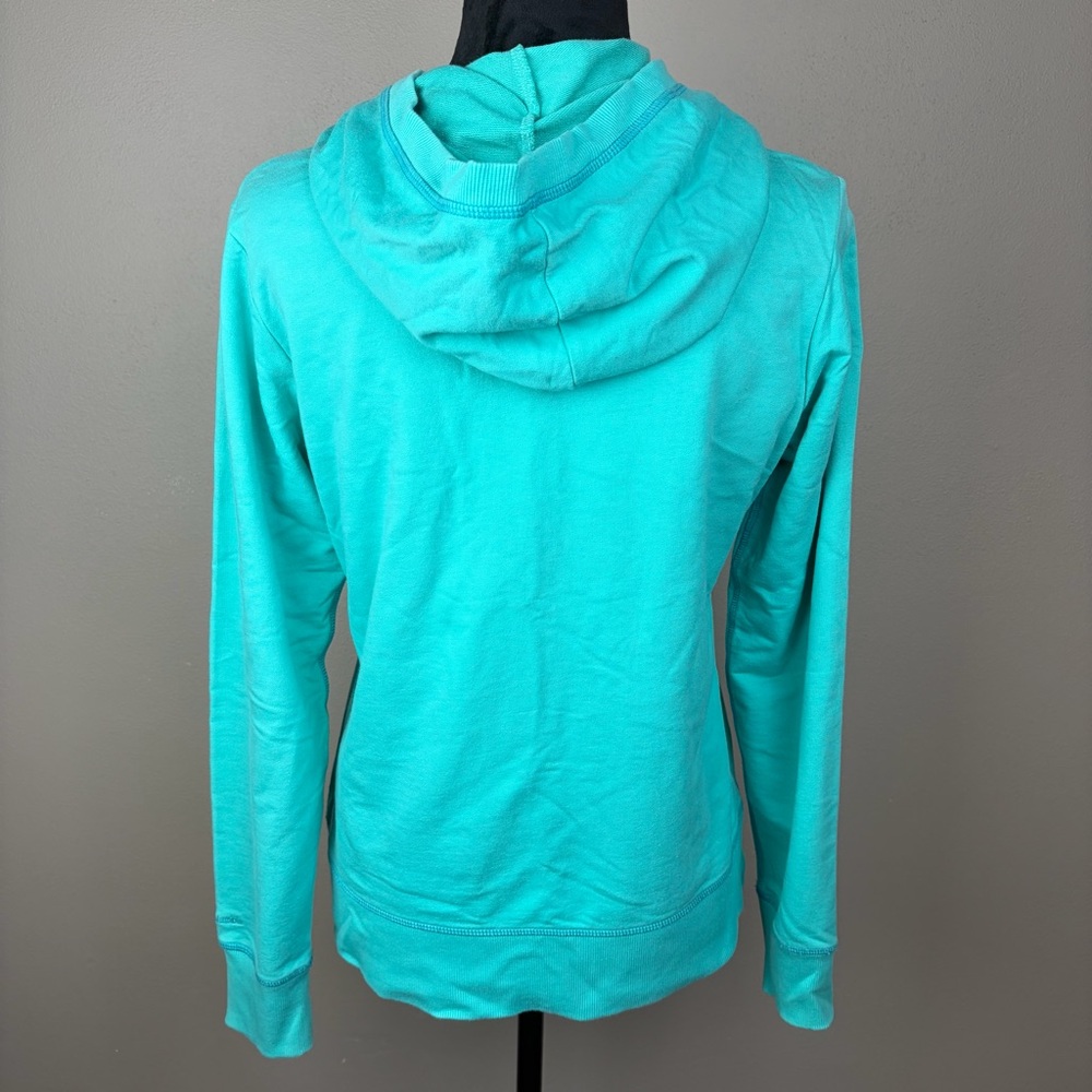 Columbia Sportswear Cotton Blend Teal Blue Zip-Up Hoodie Gorpcore Athleisure L - Picture 9 of 16